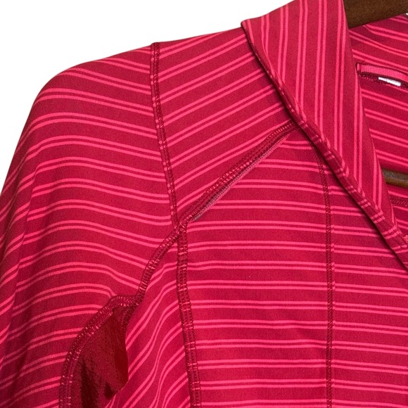 (Sold)Lululemon Running Pullover 6 Stripe Think Fast Ready or Snot Sweatshirt - Picture 3 of 10